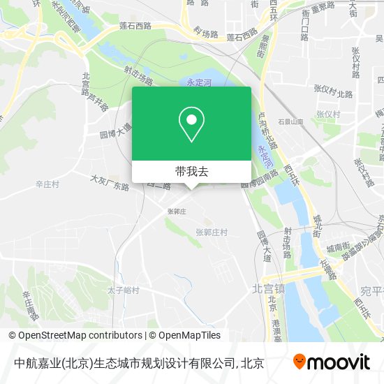 中航嘉业(北京)生态城市规划设计有限公司地图