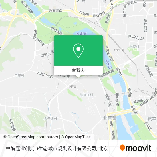 中航嘉业(北京)生态城市规划设计有限公司地图