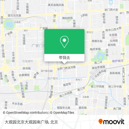 大观园北京大观园南广场地图