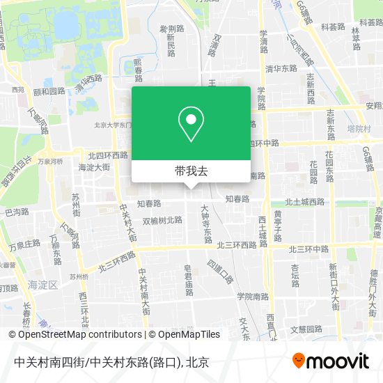 中关村南四街/中关村东路(路口)地图