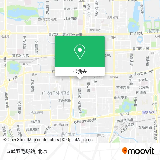 宣武羽毛球馆地图