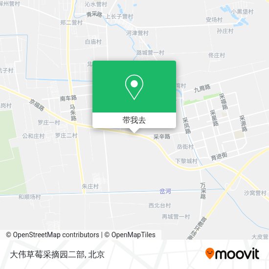 大伟草莓采摘园二部地图