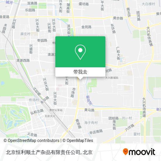 北京恒利顺土产杂品有限责任公司地图