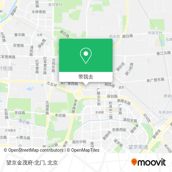 望京金茂府-北门地图