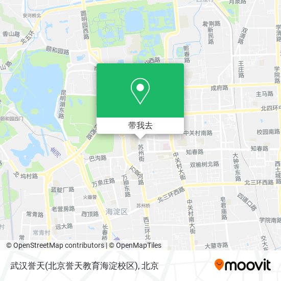 武汉誉天(北京誉天教育海淀校区)地图