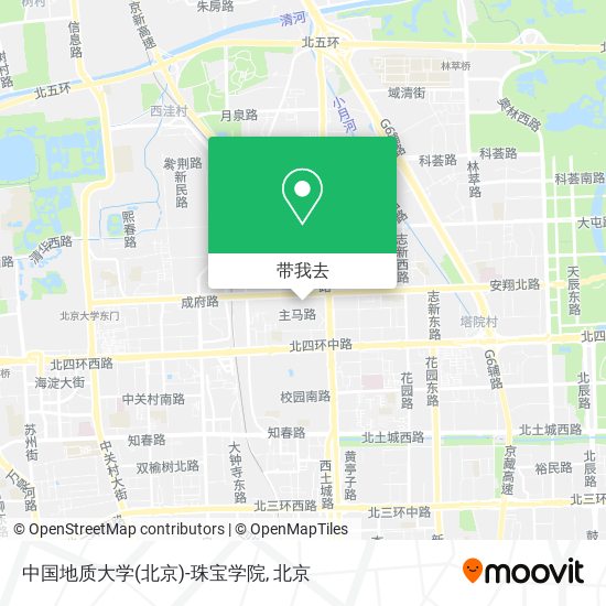 中国地质大学(北京)-珠宝学院地图