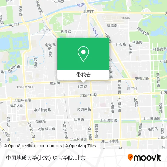 中国地质大学(北京)-珠宝学院地图
