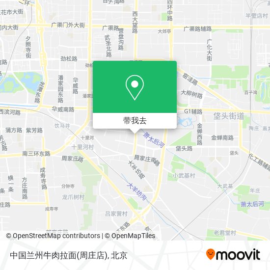 中国兰州牛肉拉面(周庄店)地图
