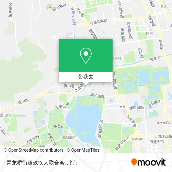 青龙桥街道残疾人联合会地图