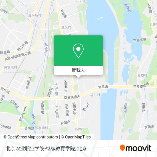 北京农业职业学院-继续教育学院地图