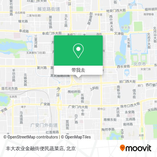 丰大农业金融街便民蔬菜店地图