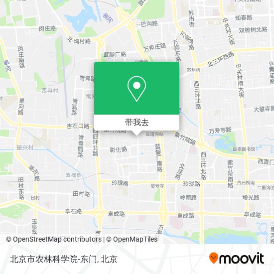 北京市农林科学院-东门地图
