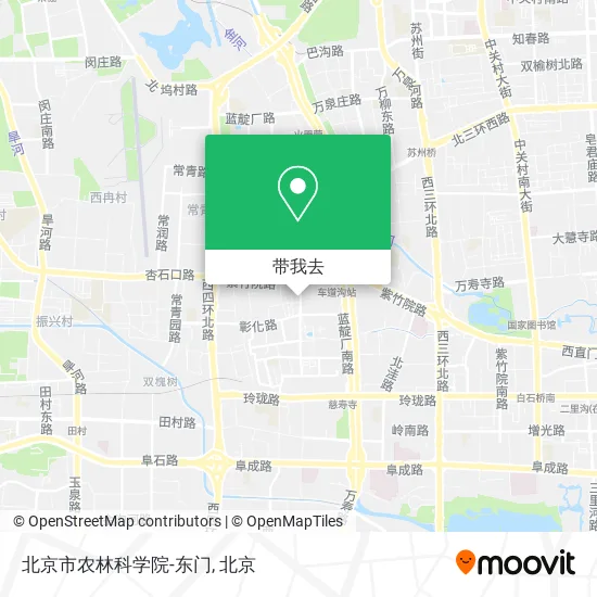 北京市农林科学院-东门地图