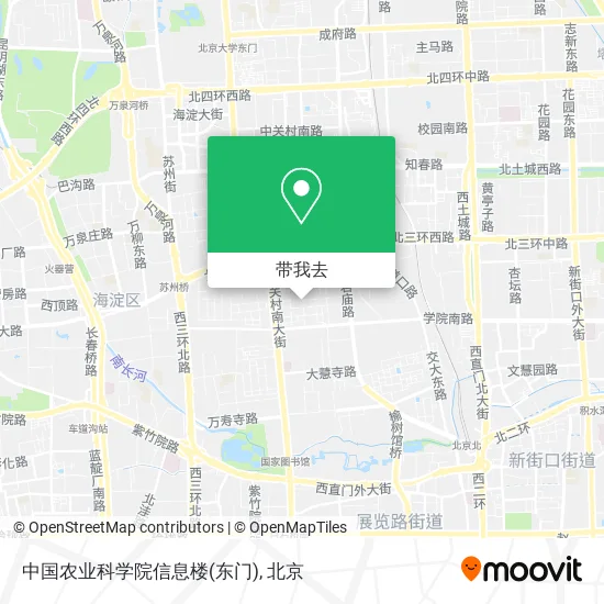 中国农业科学院信息楼(东门)地图