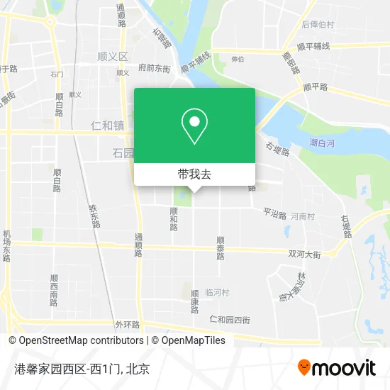 港馨家园西区-西1门地图