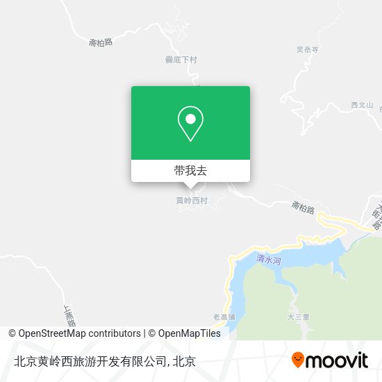 北京黄岭西旅游开发有限公司地图