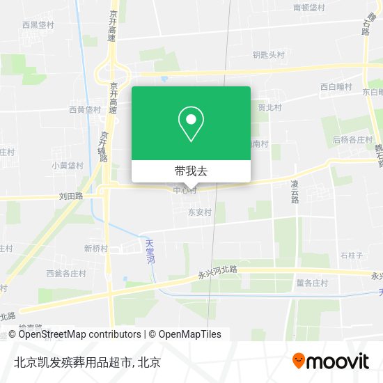 北京凯发殡葬用品超市地图