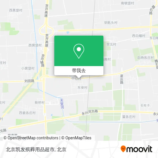 北京凯发殡葬用品超市地图