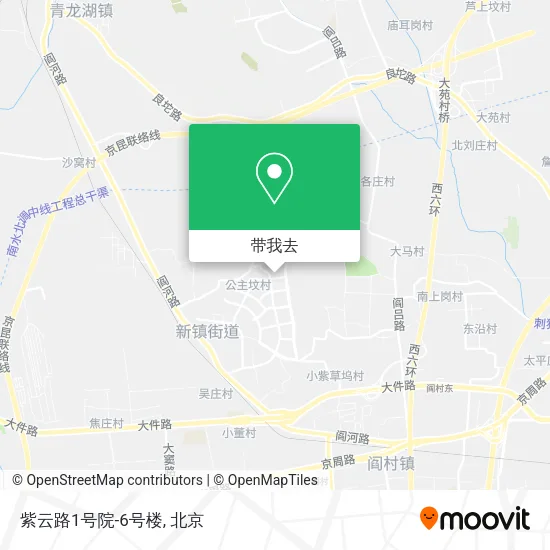 紫云路1号院-6号楼地图