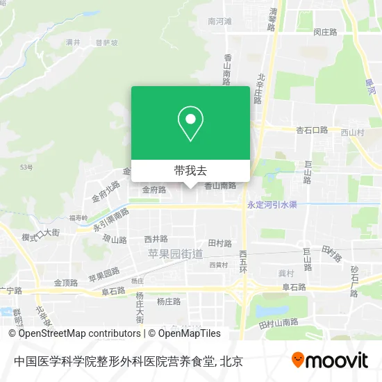 中国医学科学院整形外科医院营养食堂地图