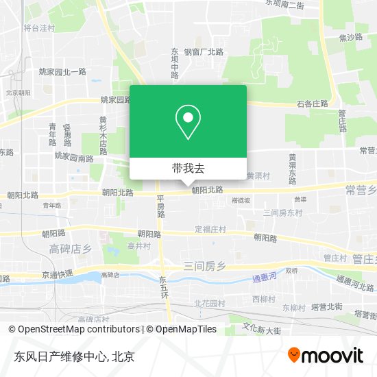 东风日产维修中心地图