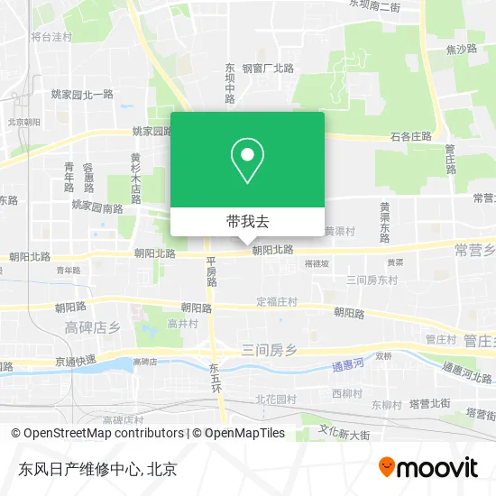 东风日产维修中心地图