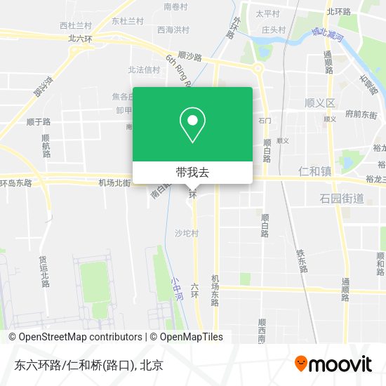 东六环路/仁和桥(路口)地图