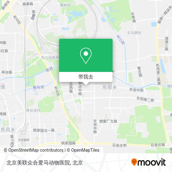 北京美联众合爱马动物医院地图