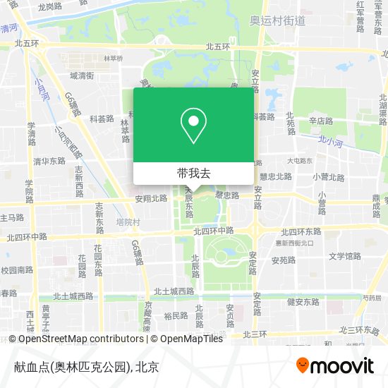 献血点(奥林匹克公园)地图