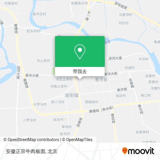 安徽正宗牛肉板面地图