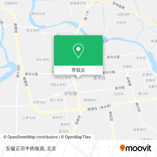 安徽正宗牛肉板面地图