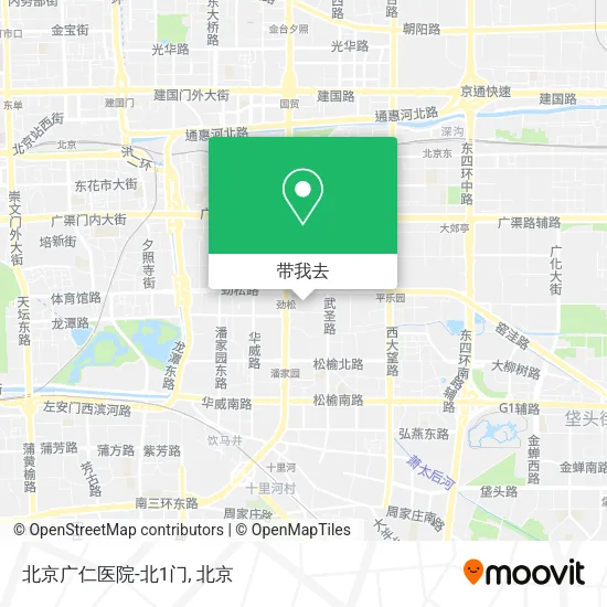 北京广仁医院-北1门地图