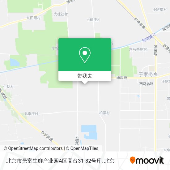 北京市鼎富生鲜产业园A区高台31-32号库地图