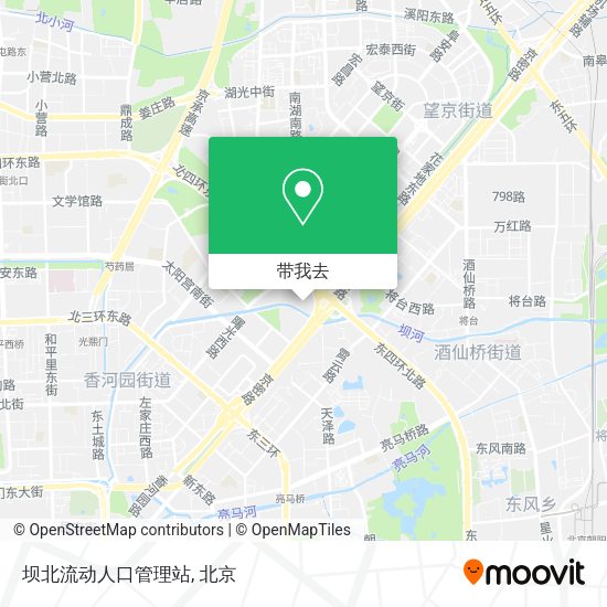 坝北流动人口管理站地图