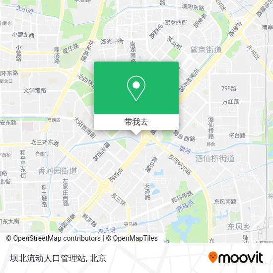 坝北流动人口管理站地图