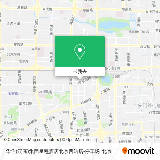 华住(汉庭)集团星程酒店北京西站店-停车场地图