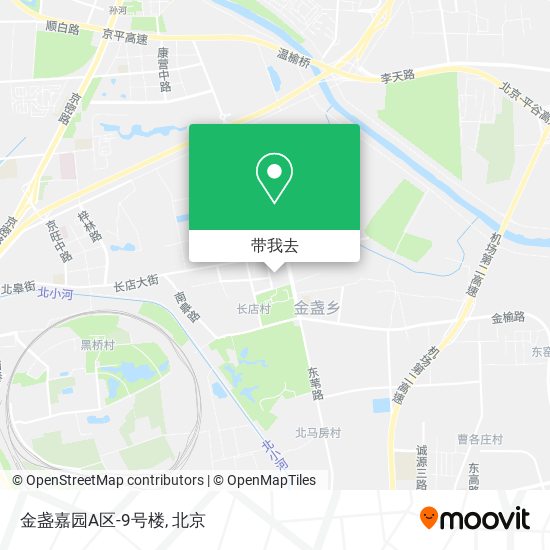 金盏嘉园A区-9号楼地图