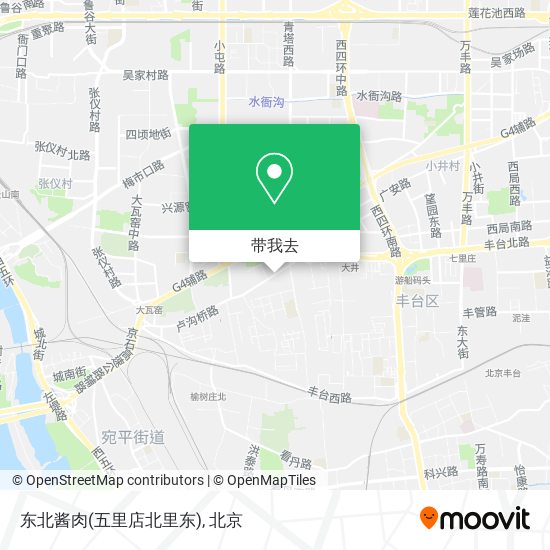 东北酱肉(五里店北里东)地图