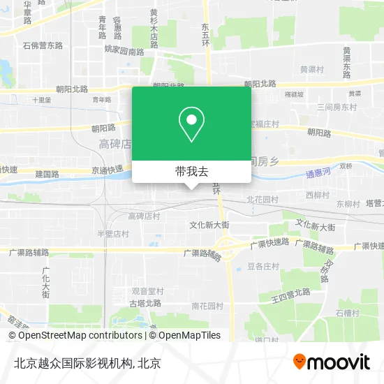 北京越众国际影视机构地图