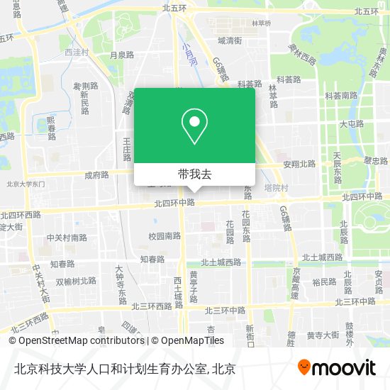 北京科技大学人口和计划生育办公室地图