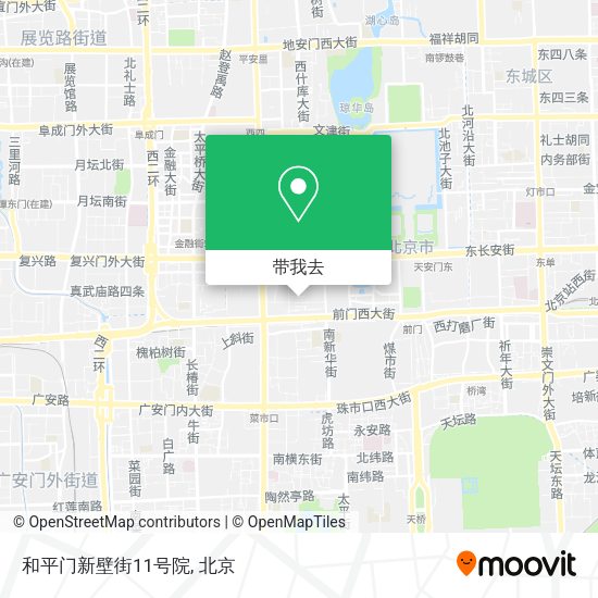 和平门新壁街11号院地图