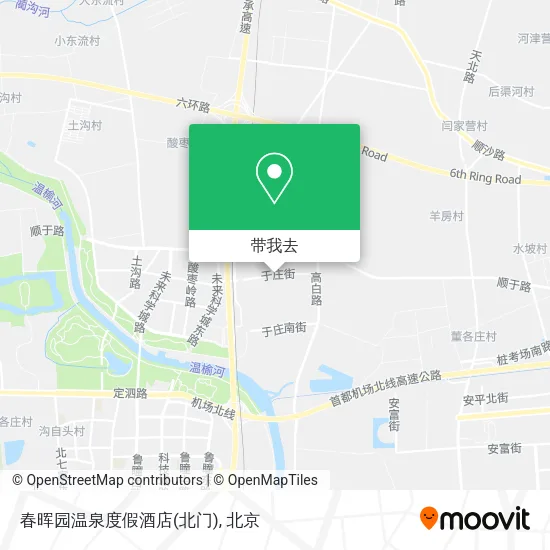 春晖园温泉度假酒店(北门)地图