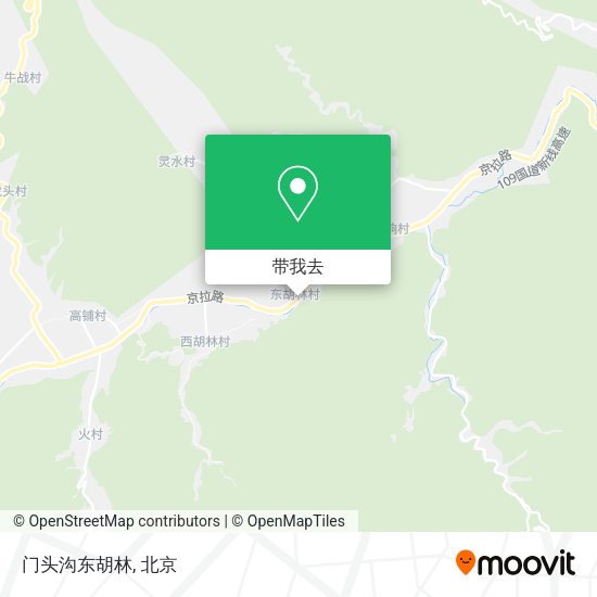 门头沟东胡林地图