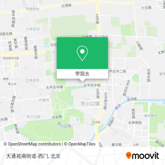 天通苑南街道-西门地图