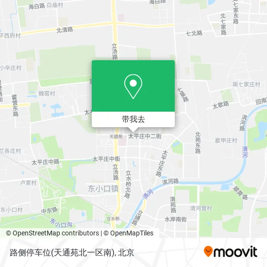 路侧停车位(天通苑北一区南)地图