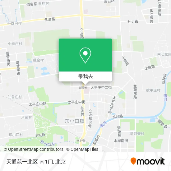 天通苑一北区-南1门地图