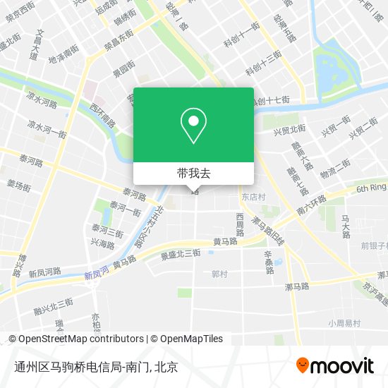 通州区马驹桥电信局-南门地图