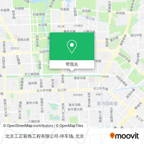北京工正装饰工程有限公司-停车场地图