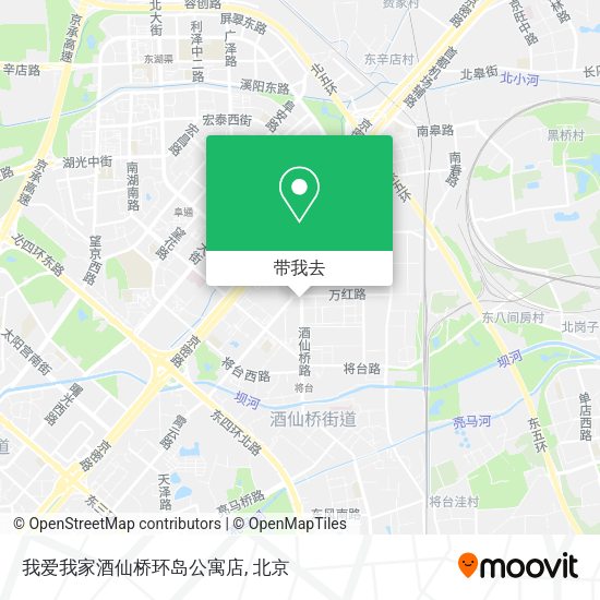 我爱我家酒仙桥环岛公寓店地图
