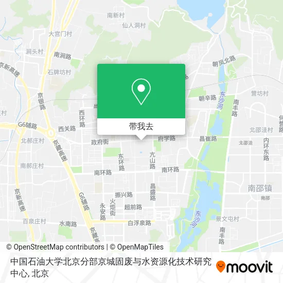 中国石油大学北京分部京城固废与水资源化技术研究中心地图